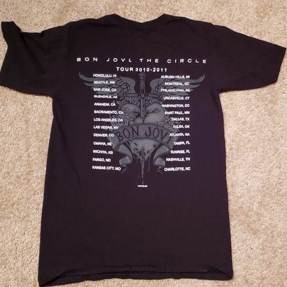 Bon Jovi The Circle Tour Tee sz S - Picture 3 of 4